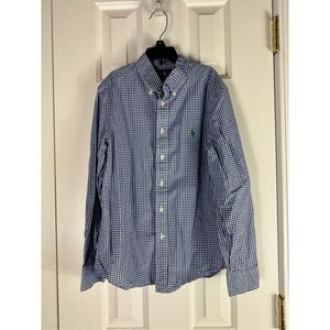 Ralph Lauren Boys Button Up Shirt M 10/12